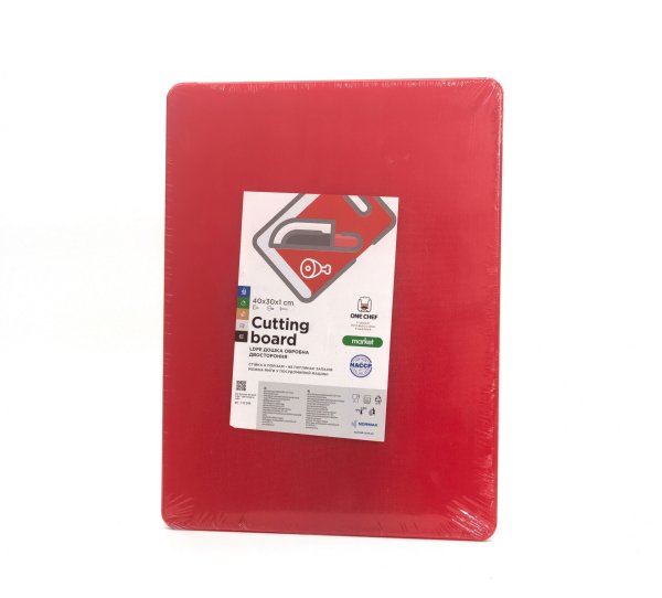 Дошка обробна двостороння LDPE 400×300×10 мм червона