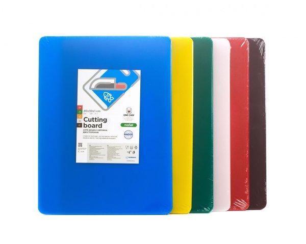 Дошка обробна двостороння LDPE 400×300×10 мм червона