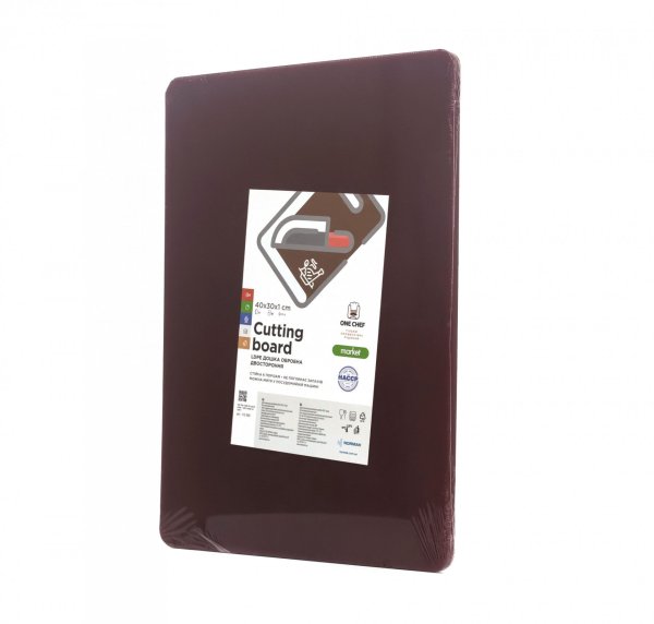Дошка обробна двостороння LDPE 400×300×10 мм коричнева