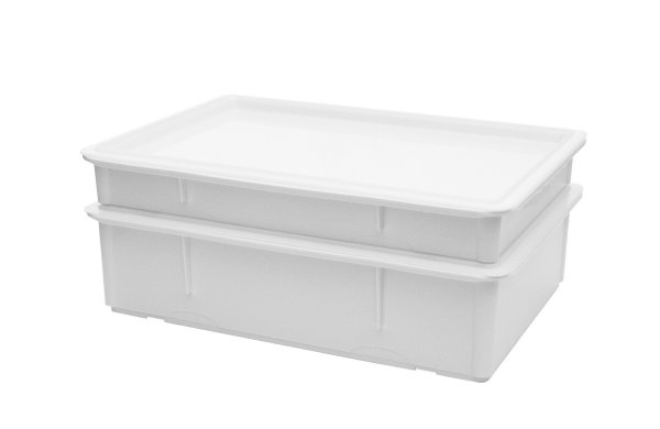 Контейнер для теста без крышки белый 24 л 65×45х8,5 см