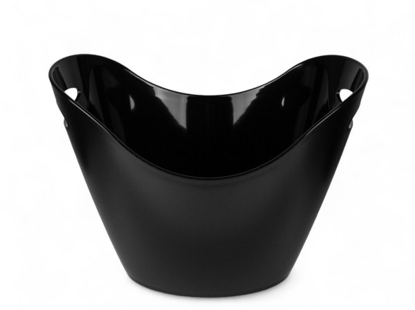 Відро для льоду з ручками з полістиролу матове чорне 7 л