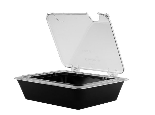 Гастроемкость из полипропилена 1/2 100 мм 5 л черная