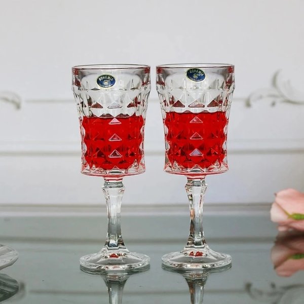 Келихи для вина  набір 6 штук Bohemia Diamond 200 мл