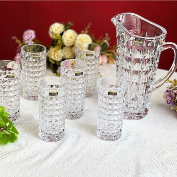 Набір склянок для води та соку Bohemia Diamond 260 мл/ 6 шт