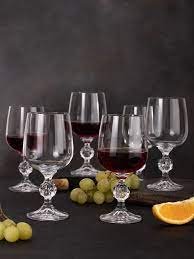 Кришталеві келихи для вина Bohemia Sterna (Klaudie) 340 мл/ 6 шт