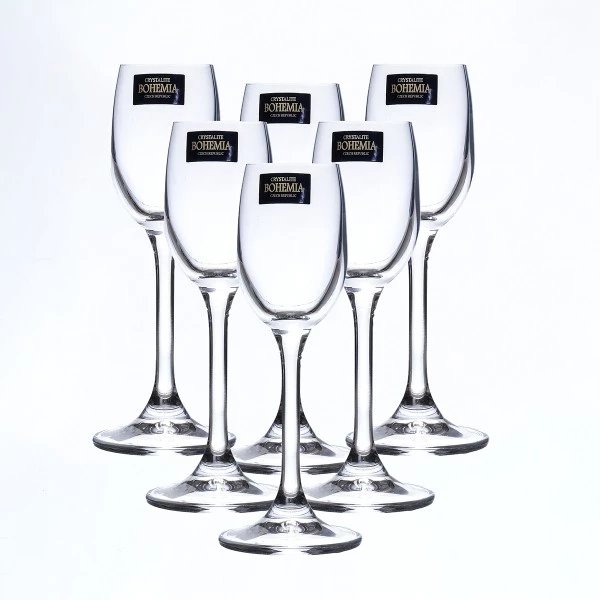 Чарки на ніжці для горілки Bohemia  Sylvia (Klara)  65 мл/ 6 шт