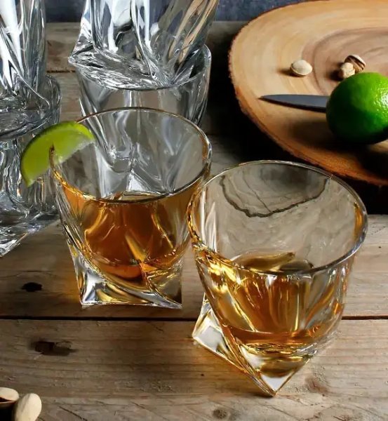 Склянки для віскі Bohemia  Quadro 340мл 6шт 