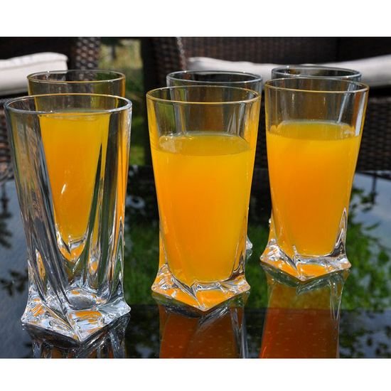 Набір склянок для води Bohemia  Quadro  350мл 6шт 