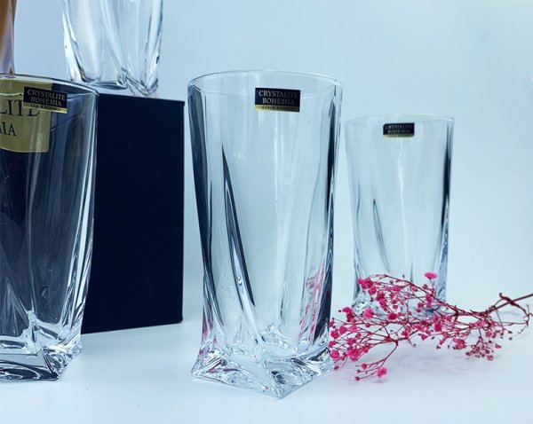 Набір склянок для води Bohemia  Quadro  350мл 6шт 