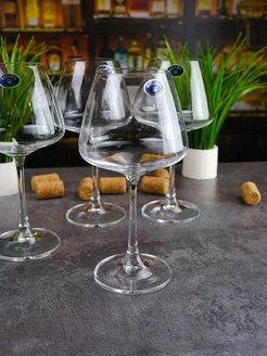 Кришталеві келихи для вина Bohemia Corvus 360 мл 6 штук
