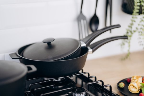 Сковорода глибока з а/п покриттям з алюмінієвою кришкою А50241