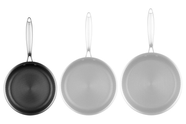 Сковорода Ardesto Black Mars Avior 24 см, нержавіюча сталь Triply