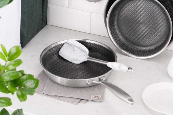 Сковорода Ardesto Black Mars Avior 24 см, нержавіюча сталь Triply