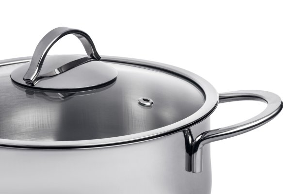 Каструля Ardesto BLACK MARS, скляна кришка, 3 л, нержавіюча сталь