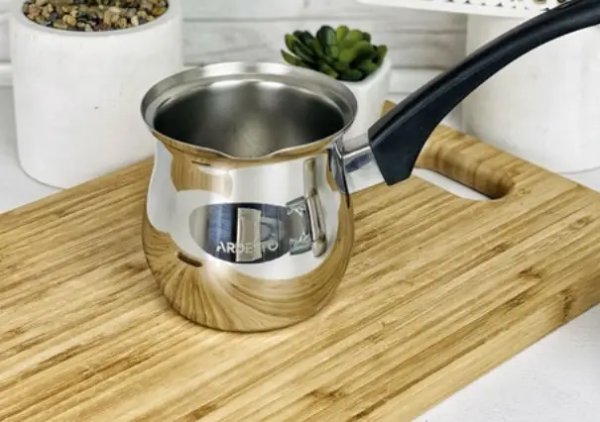 Турка Ardesto BLACK MARS, 0.64 л, нержавіюча сталь, бакелітова ручка