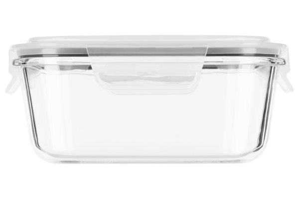 Контейнер для зберігання Ardesto Gemini 1200 мл, квадратний, боросилікатне скло