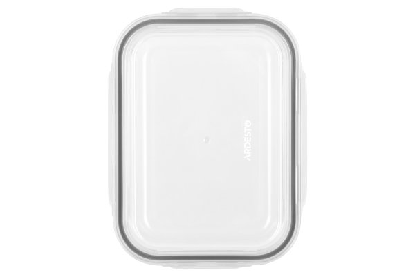 Контейнер для зберігання Ardesto Gemini 1500 мл, прямокутний, боросилікатне скло