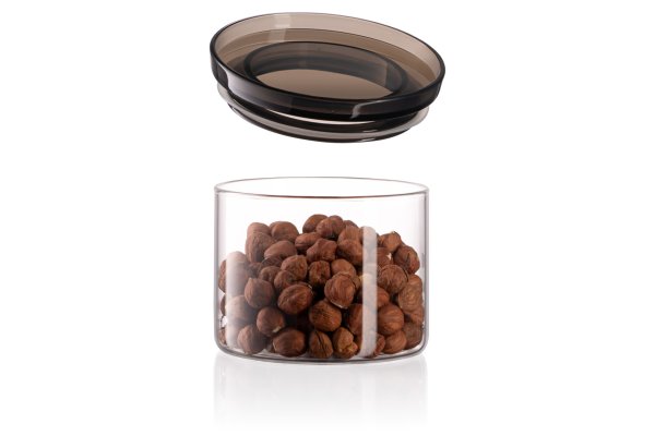 Банка для зберігання Ardesto Fresh, 380 мл, скло, пластик, силікон