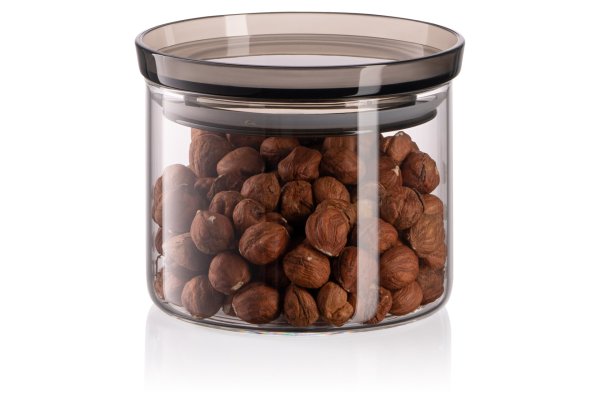 Банка для зберігання Ardesto Fresh, 380 мл, скло, пластик, силікон