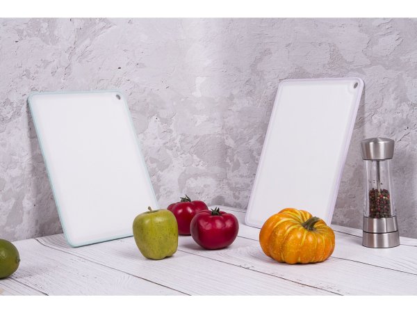 Дошка кухонна Ardesto Fresh, 205х290х7 мм, голубий тіффані, пластик