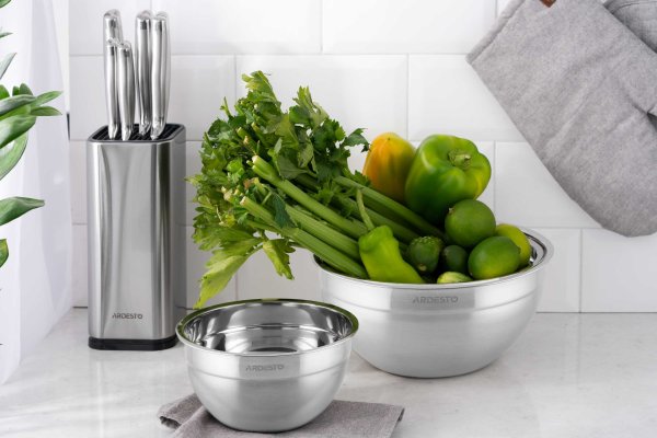 Миска Ardesto Gemini 22 см, нержавіюча сталь