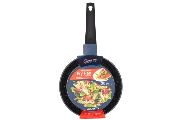 Сковорода Ardesto Gemini Gourmet Spoleto 20 см, чорний, алюміній