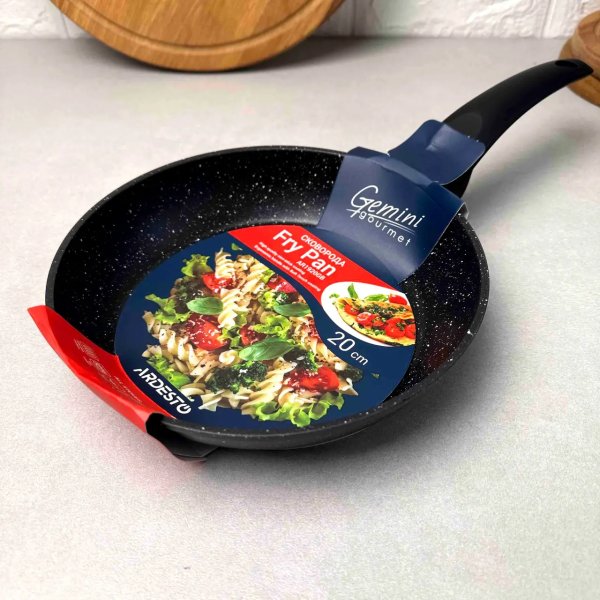 Сковорода Ardesto Gemini Gourmet Spoleto 20 см, чорний, алюміній