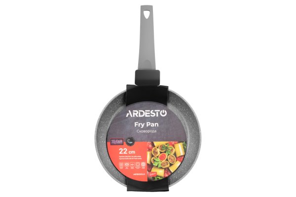 Сковорода Ardesto Gemini Molise 22 см, сірий, алюміній