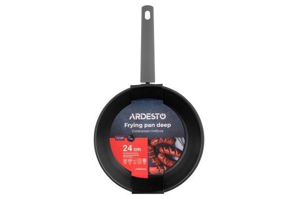 Сковорода глибока Ardesto Gemini Piemonte 24 см, нержавіюча сталь