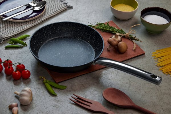 Сковорода Ardesto Gemini Abetone 24 см, чорний, алюміній