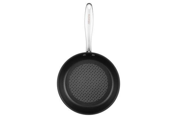 Сковорода Ardesto Gemini Gazzo 24 см, чорний, нержавіюча сталь, алюміній