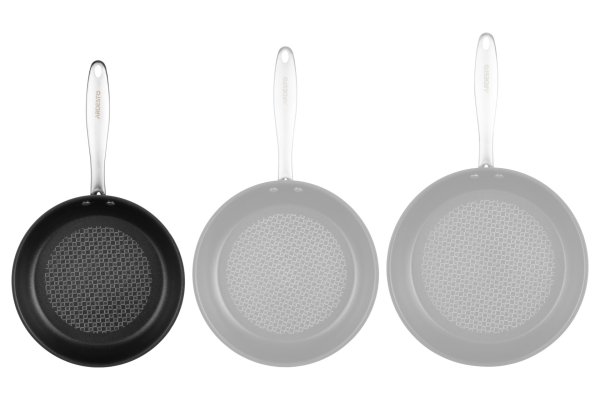 Сковорода Ardesto Gemini Gazzo 24 см, чорний, нержавіюча сталь, алюміній