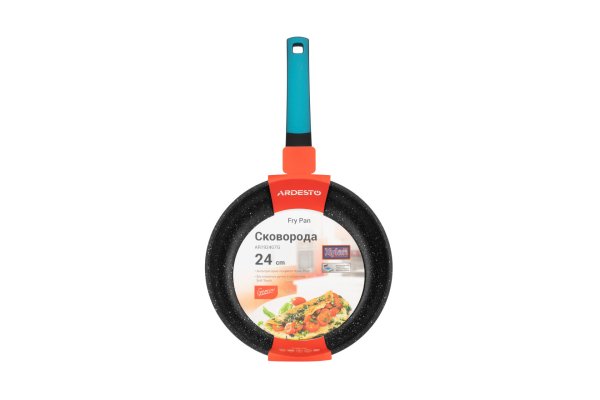 Сковорода Ardesto Gemini Foggia 24 см, синій, алюміній