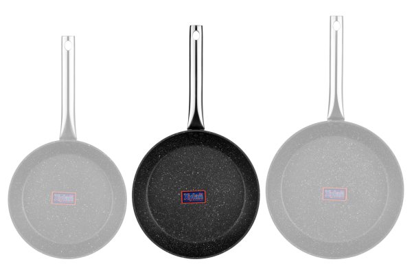 Сковорода Ardesto Gemini Abetone 26 см, чорний, алюміній