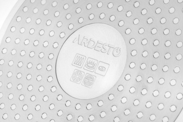 Сковорода Ardesto Gemini Gourmet Viareggio з кришкою 26 см, чорний, алюміній