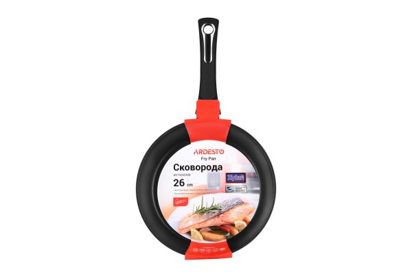 Сковорода Ardesto Gemini Trento 26 см, чорний, алюміній