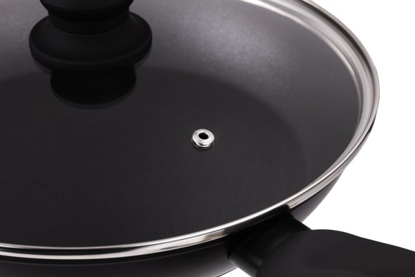 Сковорода Ardesto Gemini Gourmet Aosta з кришкою, 26 см, чорний, алюміній