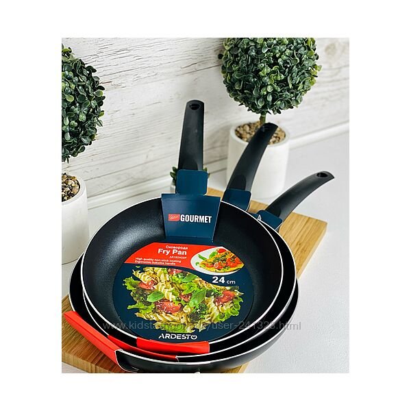 Сковорода Ardesto Gemini Gourmet Portofino 28 см, чорний, алюміній