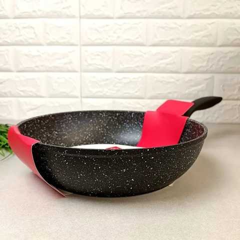 Сковорода глибока Ardesto Gemini Anzio 28 см, чорний, алюміній