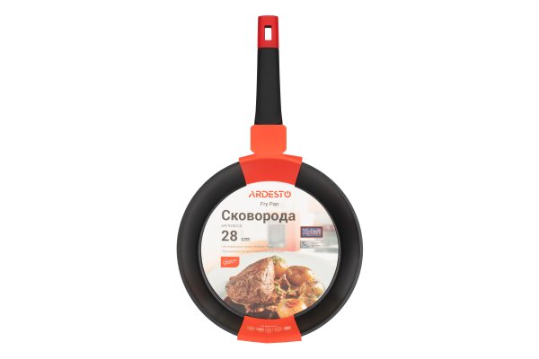 Сковорода Ardesto Gemini Umbria 28 см, чорний, алюміній