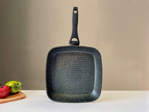 Сковорода гриль Ardesto Gemini Gussola 28 см, алюміній