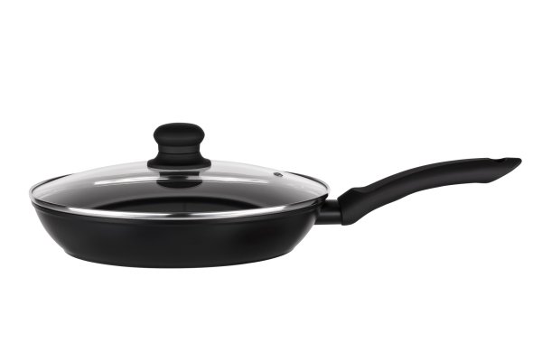 Сковорода Ardesto Gemini Gourmet Aosta з кришкою, 28 см, чорний, алюміній