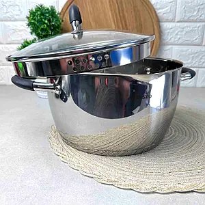 Каструля Ardesto Gemini Livorno, скляна кришка, 3.2 л, нержавіюча сталь