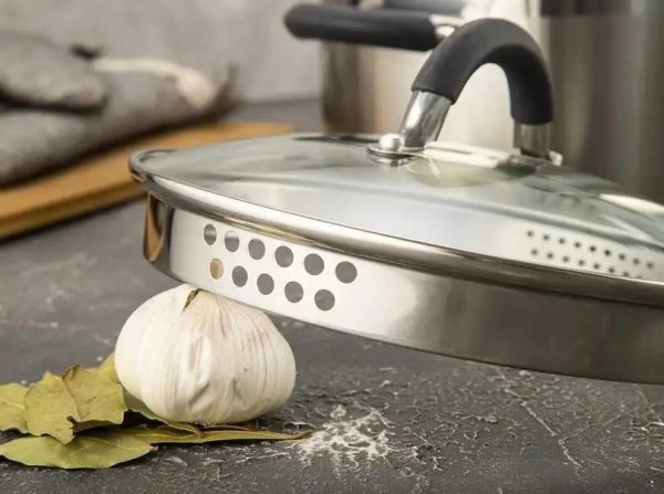 Каструля Ardesto Gemini Livorno, скляна кришка, 5.5 л, нержавіюча сталь