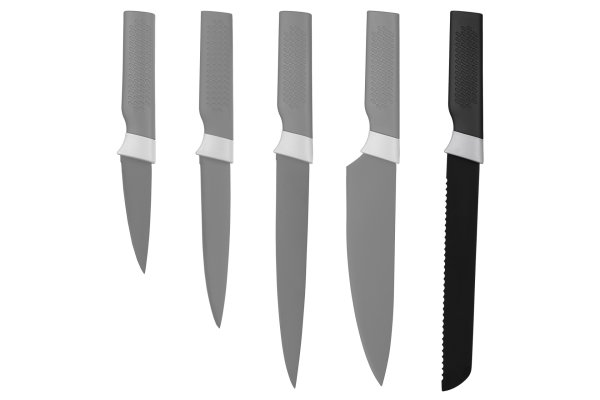 Кухонний ніж для хліба Ardesto Black Mars, чорний, 20 см, нерж. сталь, пластик