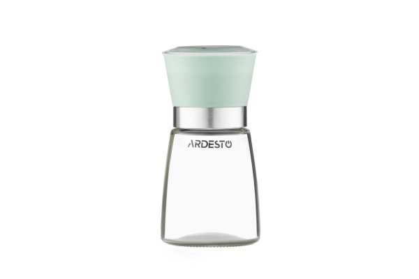 Млинок для солі та перцю Ardesto Gemini, зелений, скло, пластик