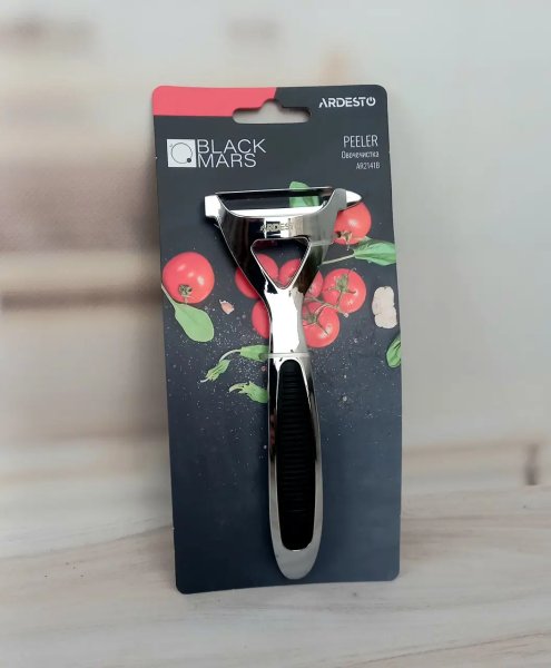 Овочечистка Ardesto Black Mars, чорний, цинковий сплав, пластик