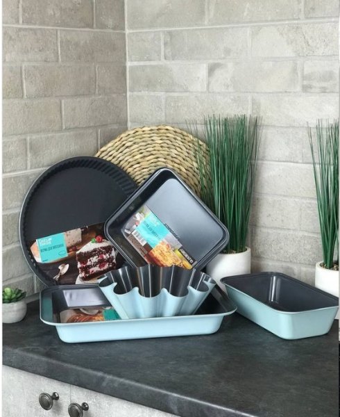 Форма для випікання піци, Ardesto Tasty baking, 29x1,5 см, сірий,голубий