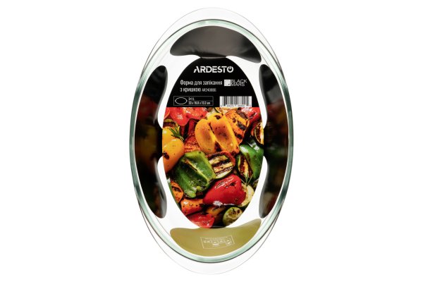 Форма для запікання з кришкою Ardesto BLACK MARS, овальна, 3 л
