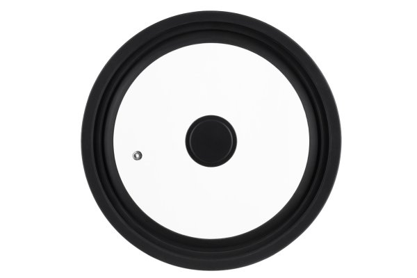 Кришка універсальна Ardesto Black Mars Smart 24/26/28 см, скло, силікон